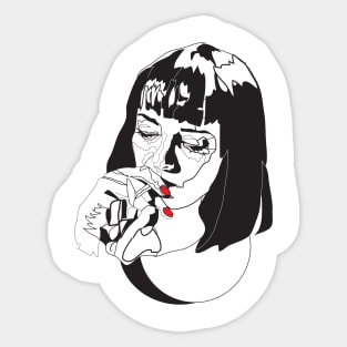 Mia Wallace - Pulp Fiction Sticker